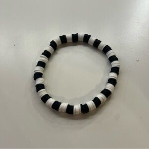 Black and White Beaded Bracelet